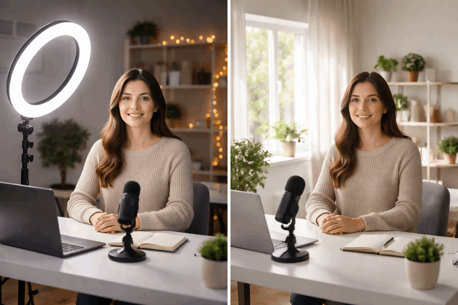 Continuous Lighting vs Natural Light at Home