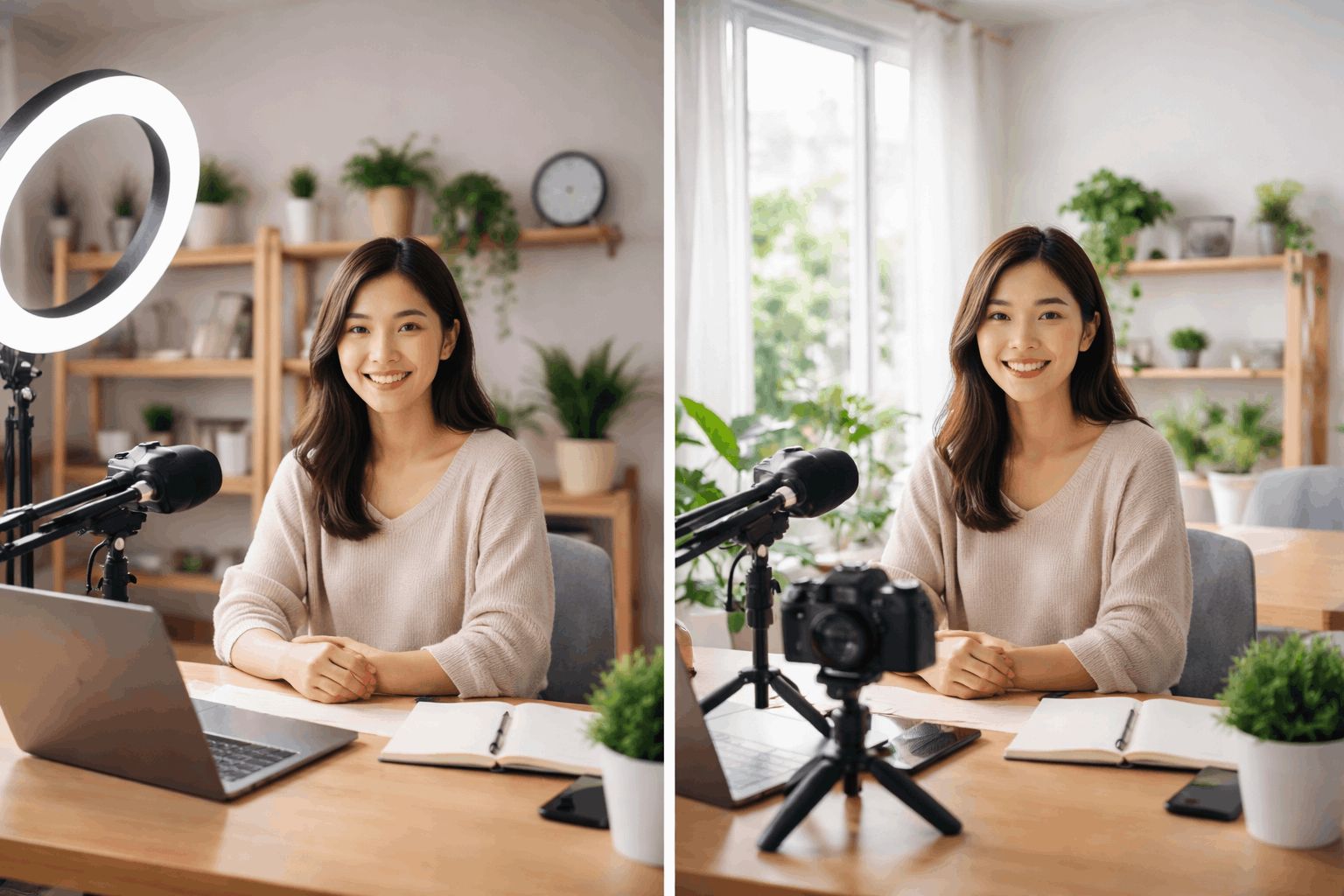 Continuous Lighting vs Natural Light at Home