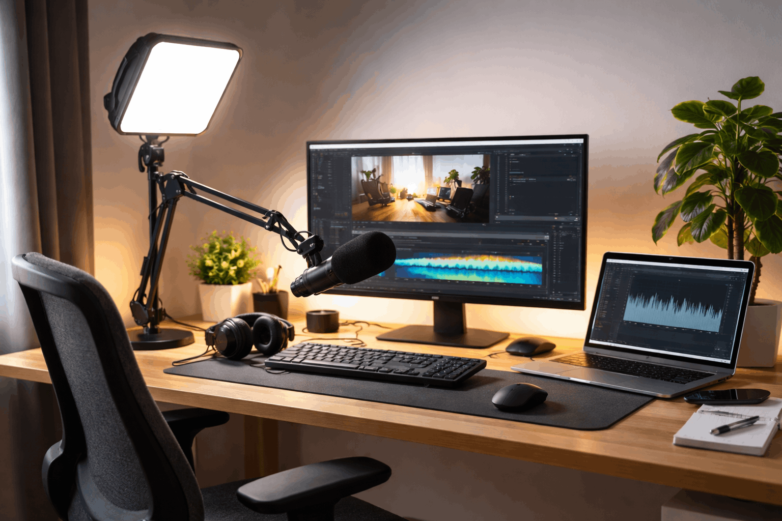 How to Light a Home Desk Setup for Video